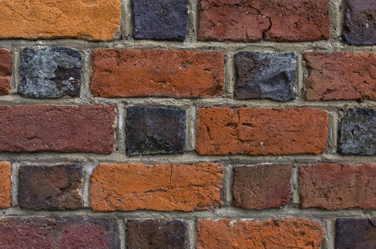 Fototapeta Średniowieczny mur ceglany - tekstura