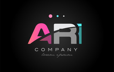 ARI a r i three letter logo icon design