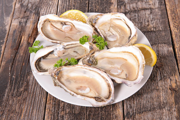 oyster and lemon