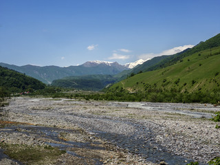 Fototapeta na wymiar Valley of the Aragvi River