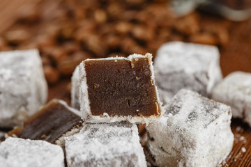 Cut homemade making turkish delights