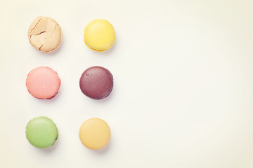 Colorful macaroons. Sweet macarons