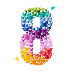 Number 8 Of Butterfly