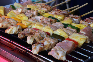 Grilling barbecued