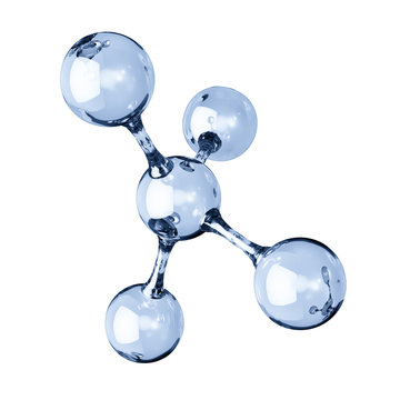 Glass molecule model
