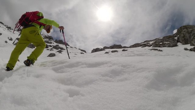 Verso la vetta della Grigna in inverno