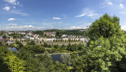 village of Weilburg with river Lahn