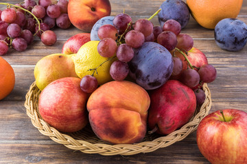 Fresh fruits harvest.