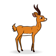 Antelope Cartoon - Vector Illustration