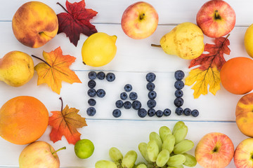 Fresh fruits harvest.