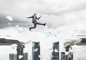 Problem and difficulties overcoming concept.