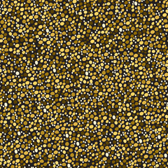 Abstract seamless background with golden dots . Vector