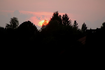 Sonnenuntergang im Biosphärengebiet