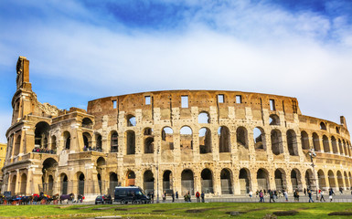 Fototapeta na wymiar Colosseum Amphitheatre Imperial Rome Italy