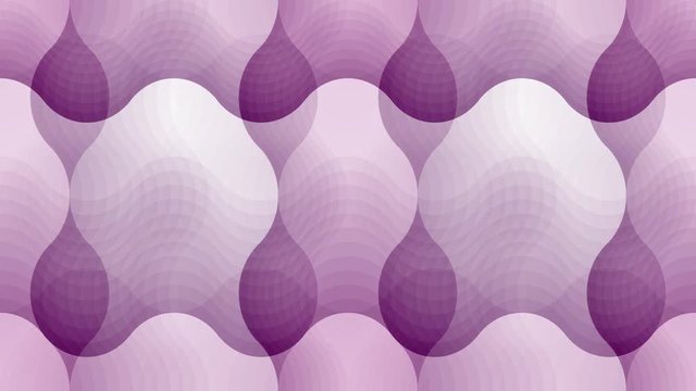 Seamless loop abstract animation pattern with violet waves