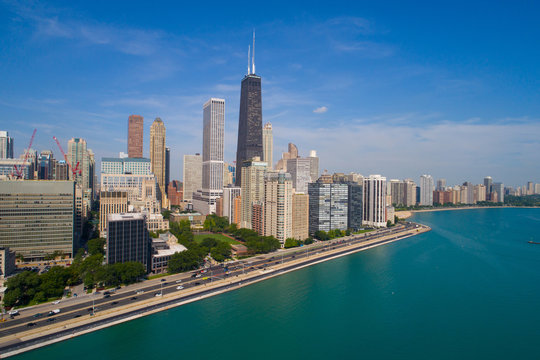 Aerial image of Chicago Lake Shore Drive