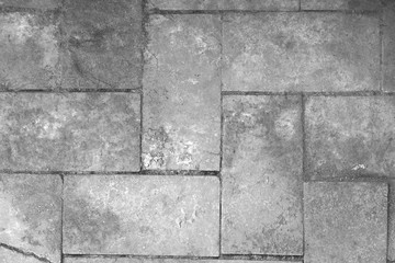 Brick wall background, black and white tone, close up