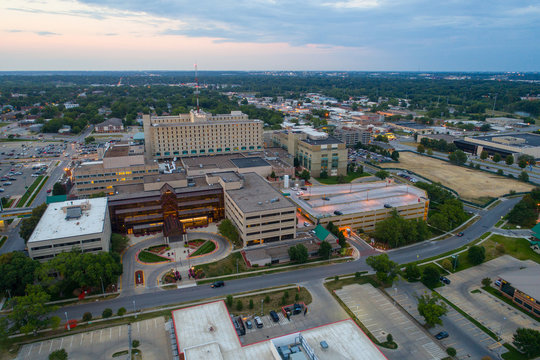 Aerial image of Mercy Medical Center Des Moines Iowa