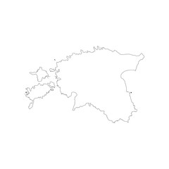 Republic of Estonia map