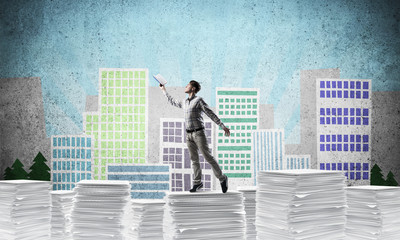 Study hard to become successful businessman.