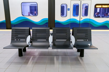 Seats in transit station
