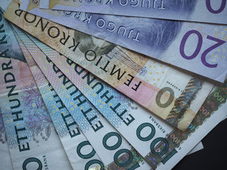 Swedish Krona and Norwegian Krone notes