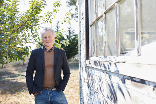 Portrait Of Senior Man Outdoors