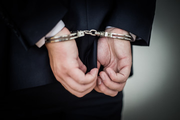 Businessman handcuffed for corruption, money laundering, tax evasion, antitrust violations, bank...