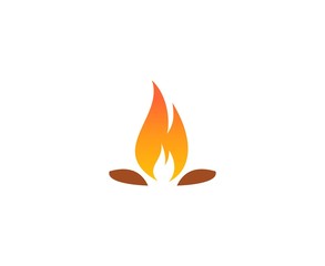 Camp fire logo