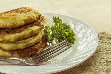 Zucchini pancakes
