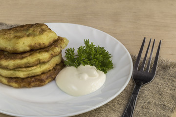 Zucchini pancakes