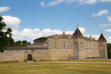 Fototapeta premium castle of Cazeneuve in the south west of France