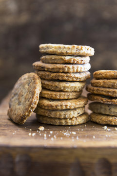 Hazelnut Cookie Stack