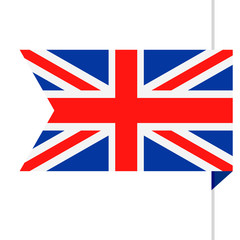 United Kingdom Flag Vector Bookmark Icon
