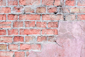 Brick texture with scratches and cracks