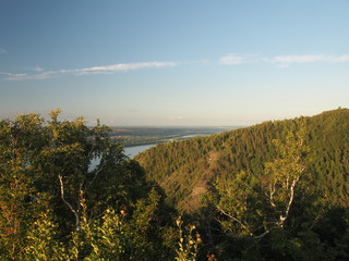 Volga expanses. The view on the Volga. Samarskaya Luka.