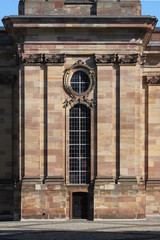 Ludwigskirche in Saarbrücken, Detail an der Westfassade