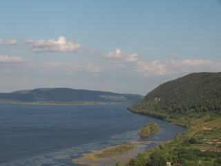 Volga expanses. The view on the Volga. Samarskaya Luka.