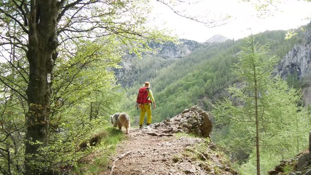 Osservando il panorama di montagna