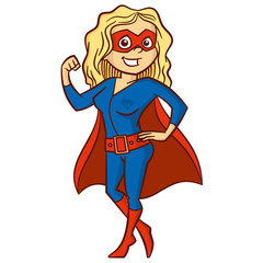 Super hero woman Cartoon character