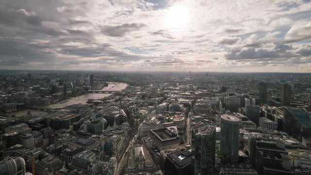 London day to night timelapse from the roof of the highest skyscraper in the city