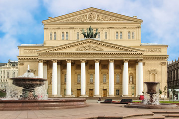 Fototapeta na wymiar Bolshoi theatre of Moscow, Russia