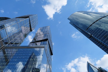 Fototapeta na wymiar Moscow City skyscrapers