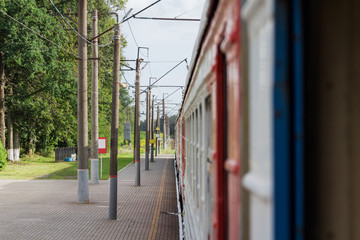 Fototapeta premium Vew from the train window