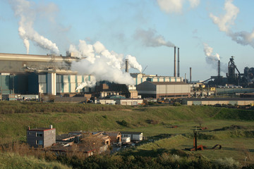 Fototapeta na wymiar Tata Steel, Corus en Blast furnaces
