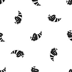 Thanksgiving cornucopia pattern seamless black