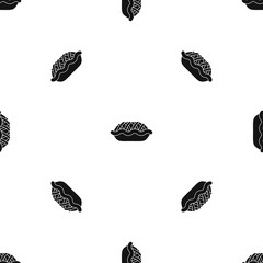 Pie pattern seamless black