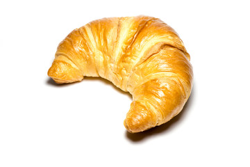 Croissant isolated on white