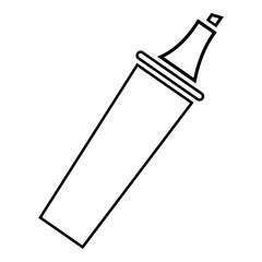Felt tip pen icon, outline line style