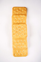 Cracker cookies close up